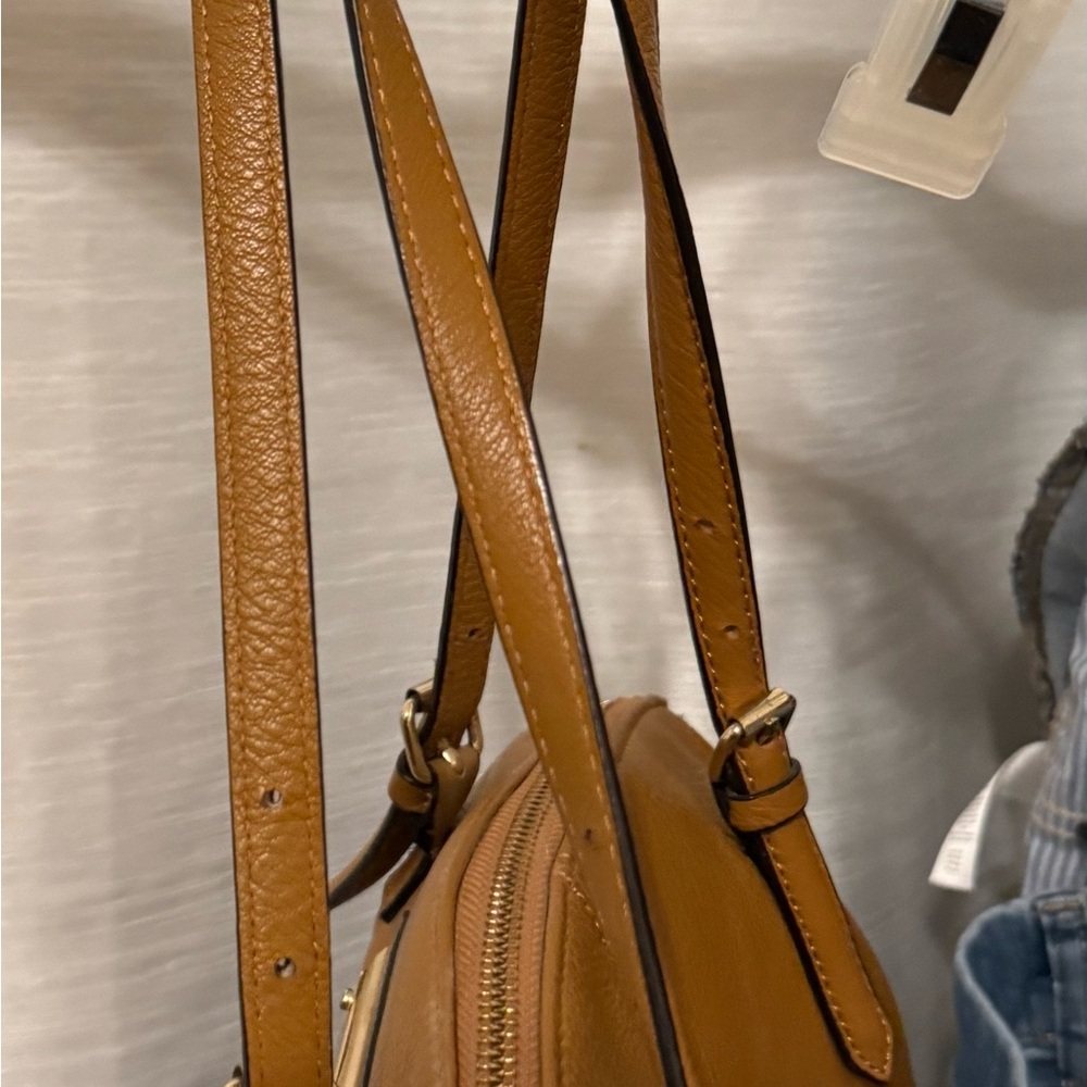 Calvin Klein shoulder bag, tan leather (?) - Picture 6 of 12